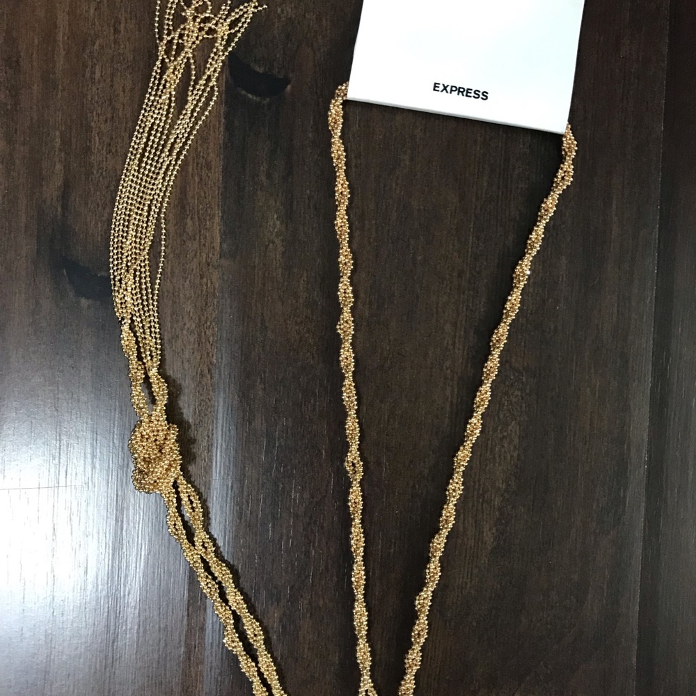 NWT Express Gold knot necklace